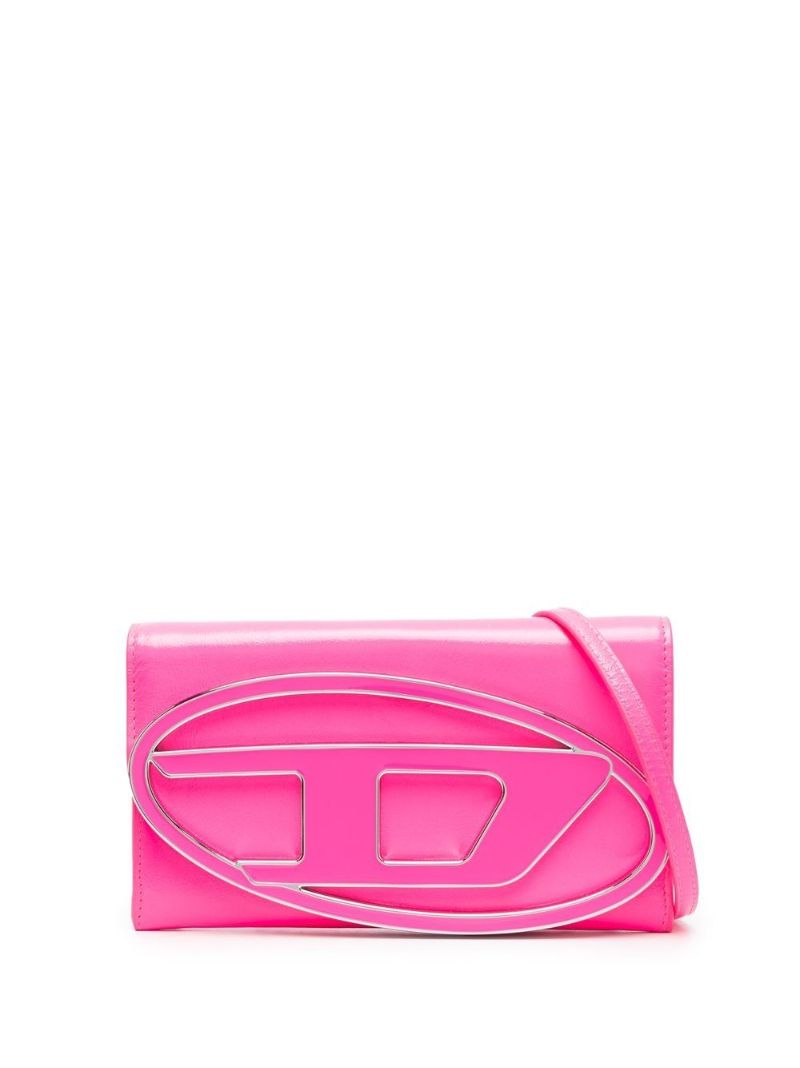 Pink 1dr Logo Plaque Crossbody Bag
