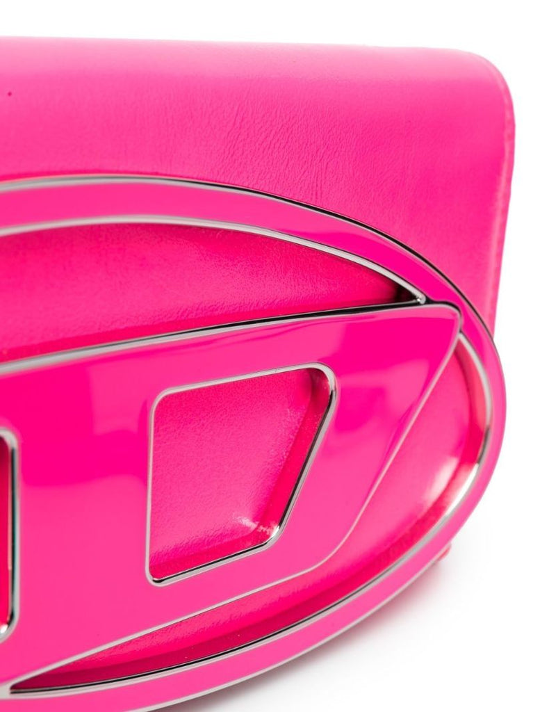 Pink 1dr Logo Plaque Crossbody Bag
