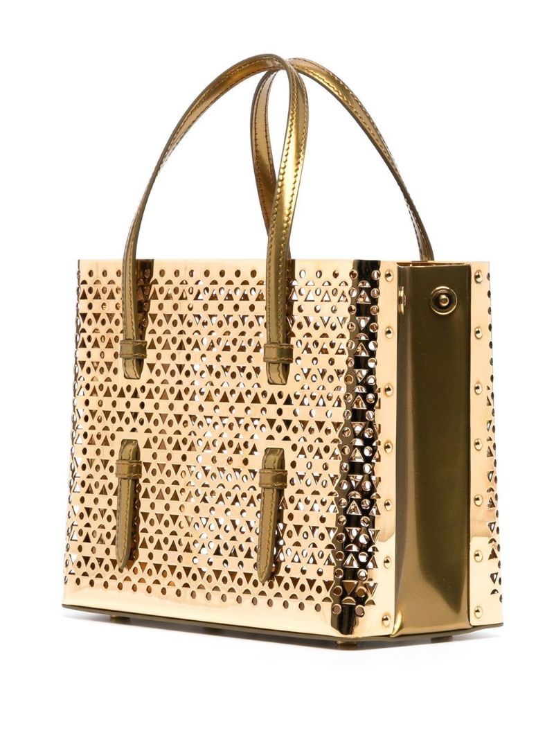 Gold-tone Mina 20 Tote Bag