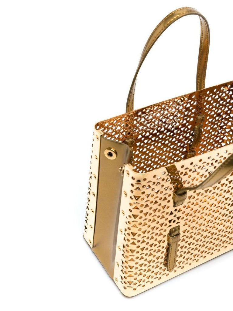 Gold-tone Mina 20 Tote Bag