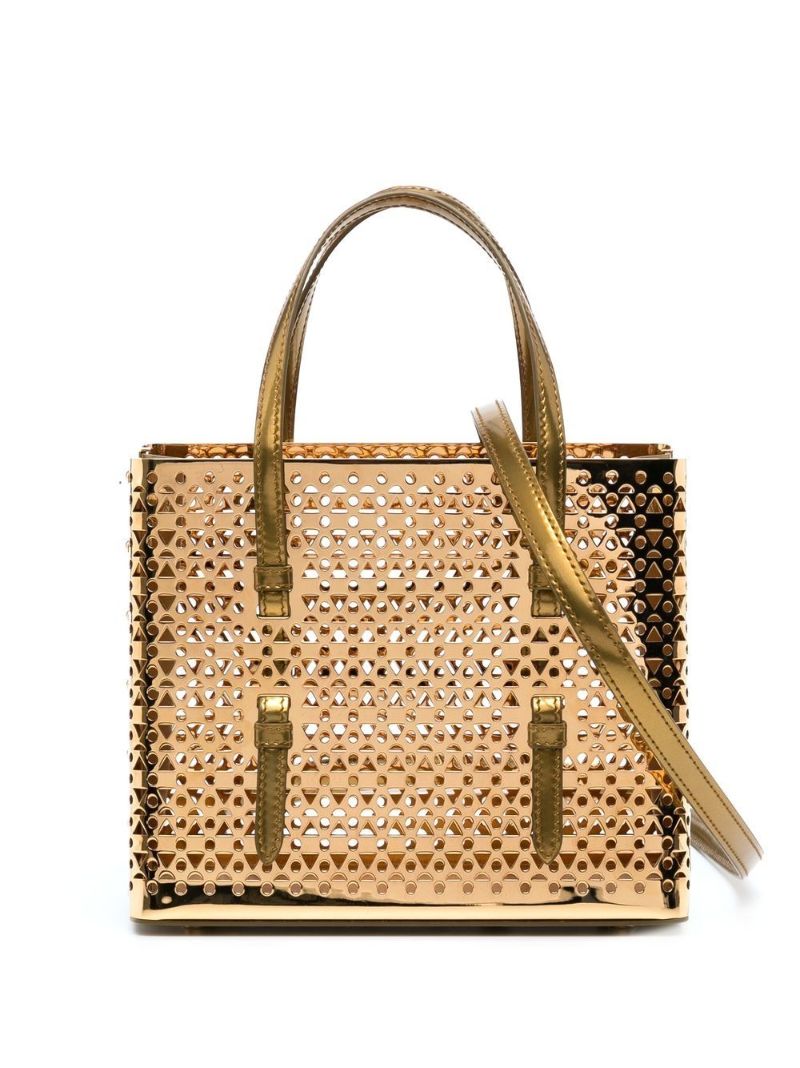 Gold-tone Mina 20 Tote Bag