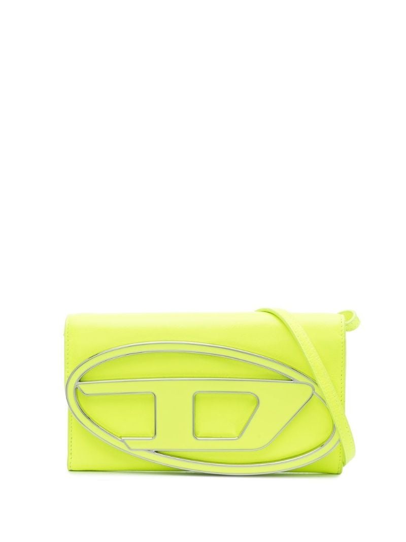 Green 1dr Leather Cross Body Bag