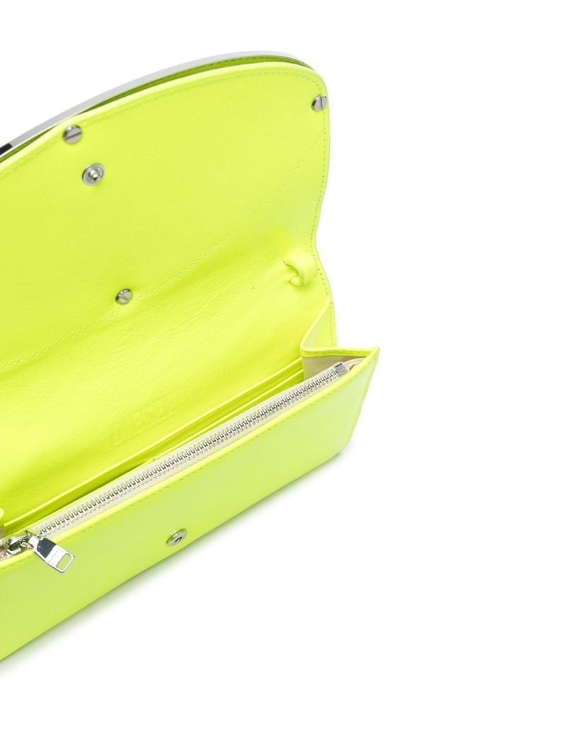 Green 1dr Leather Cross Body Bag