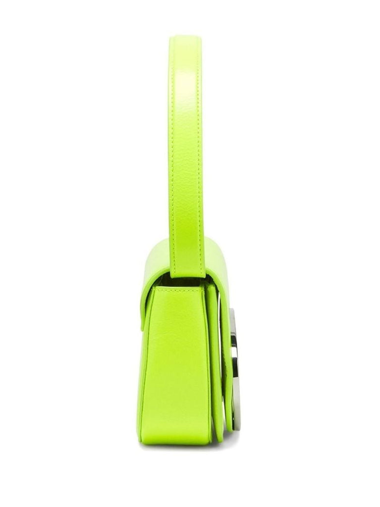 Green 1dr Leather Shoulder Bag