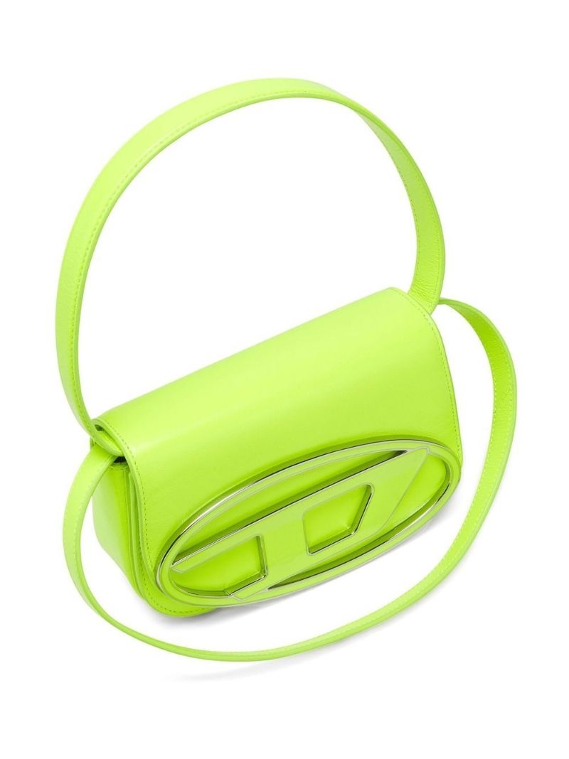 Green 1dr Leather Shoulder Bag