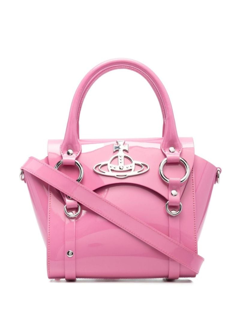 Pink Small Betty Orb Plaque Tote Bag