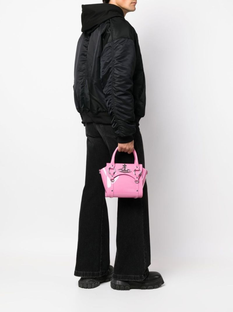 Pink Small Betty Orb Plaque Tote Bag