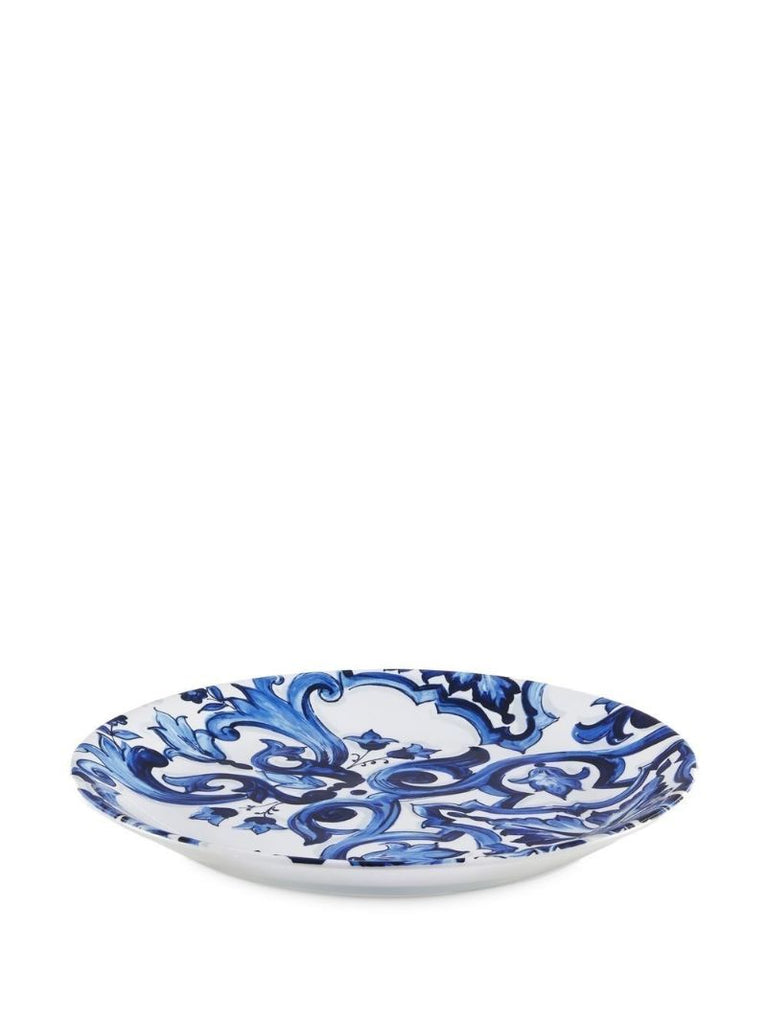 Blue Mediterraneo Print Porcelain Plate