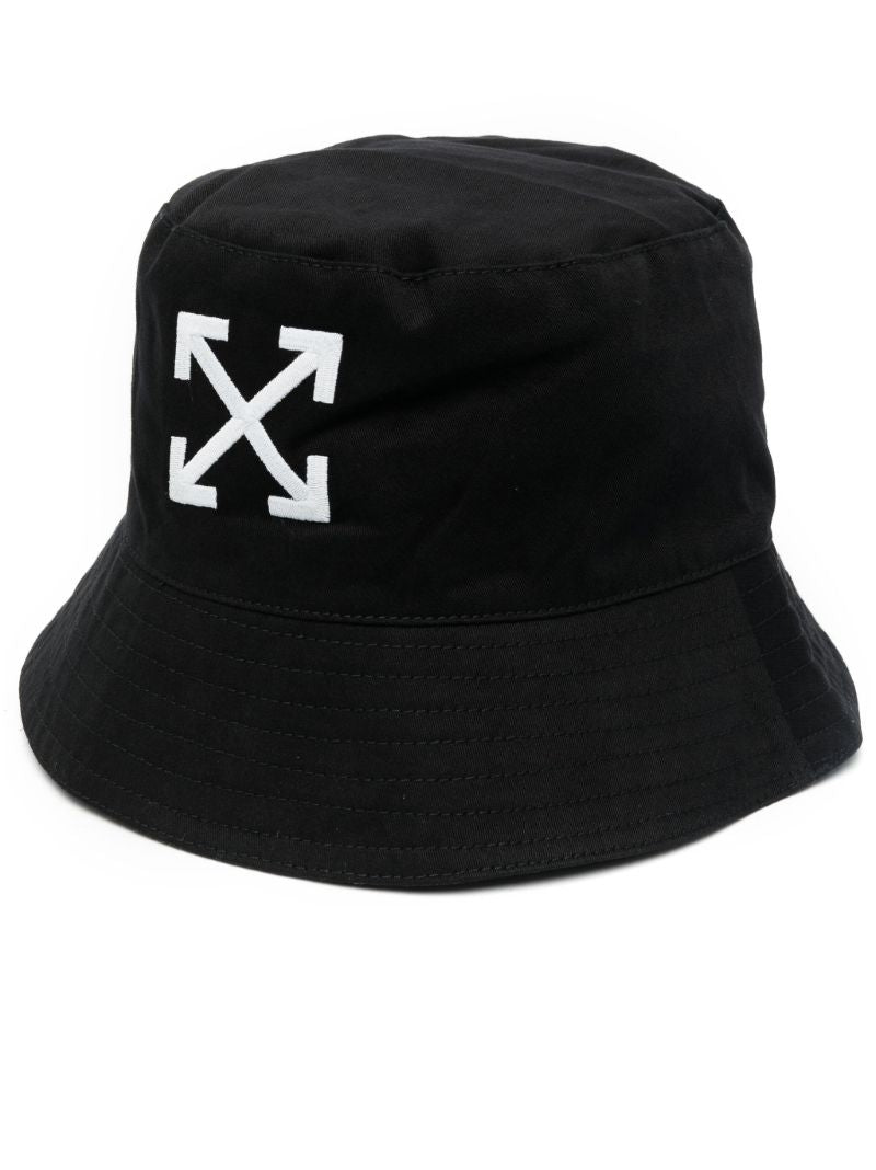 Black Arrows Embroidered Bucket Hat