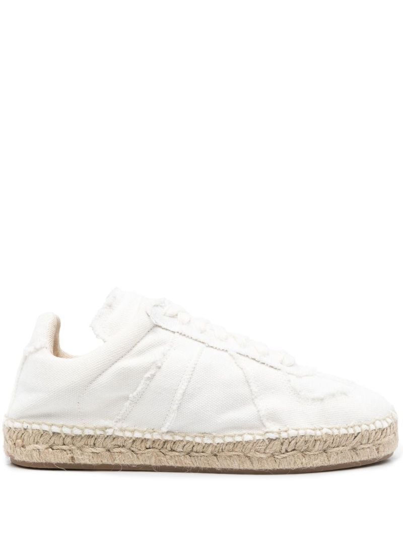 White Replica Espadrille Sneakers