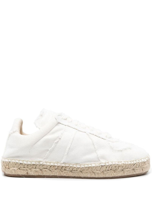 White Replica Espadrille Sneakers