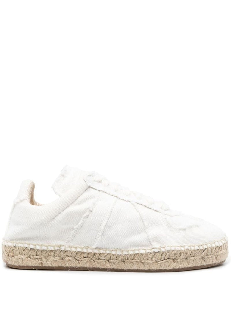 White Replica Espadrille Sneakers