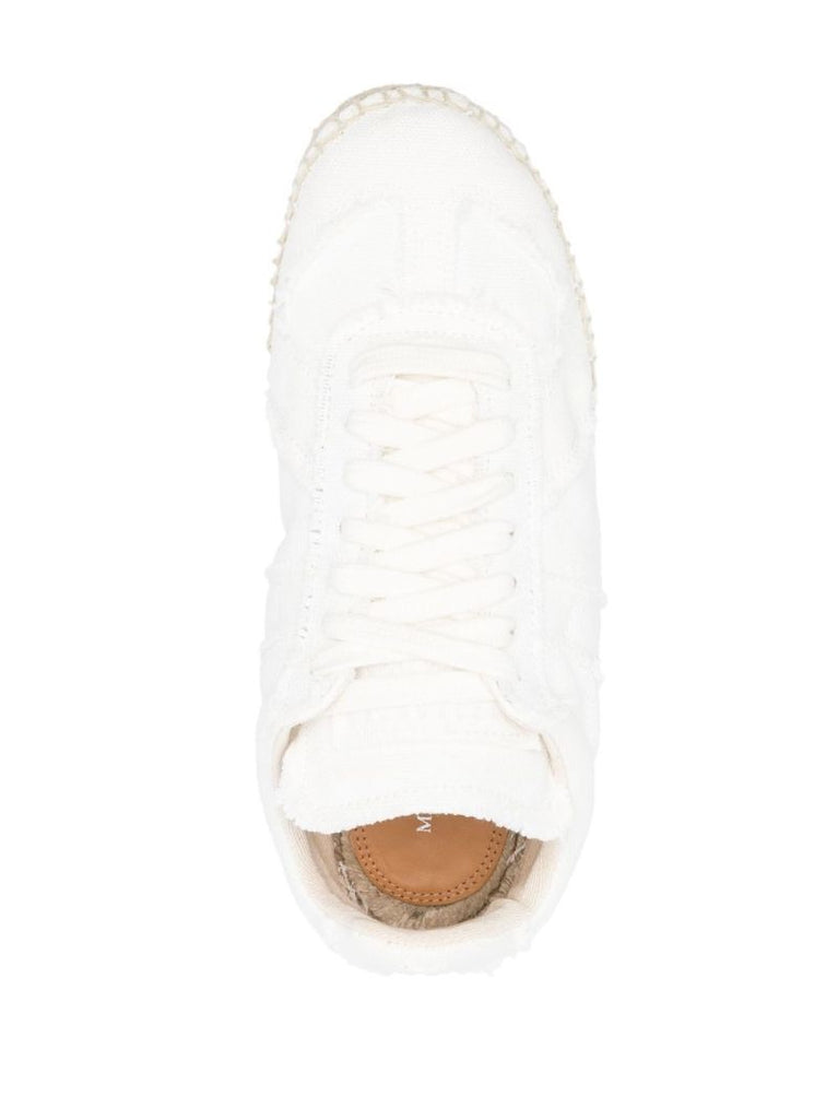 White Replica Espadrille Sneakers