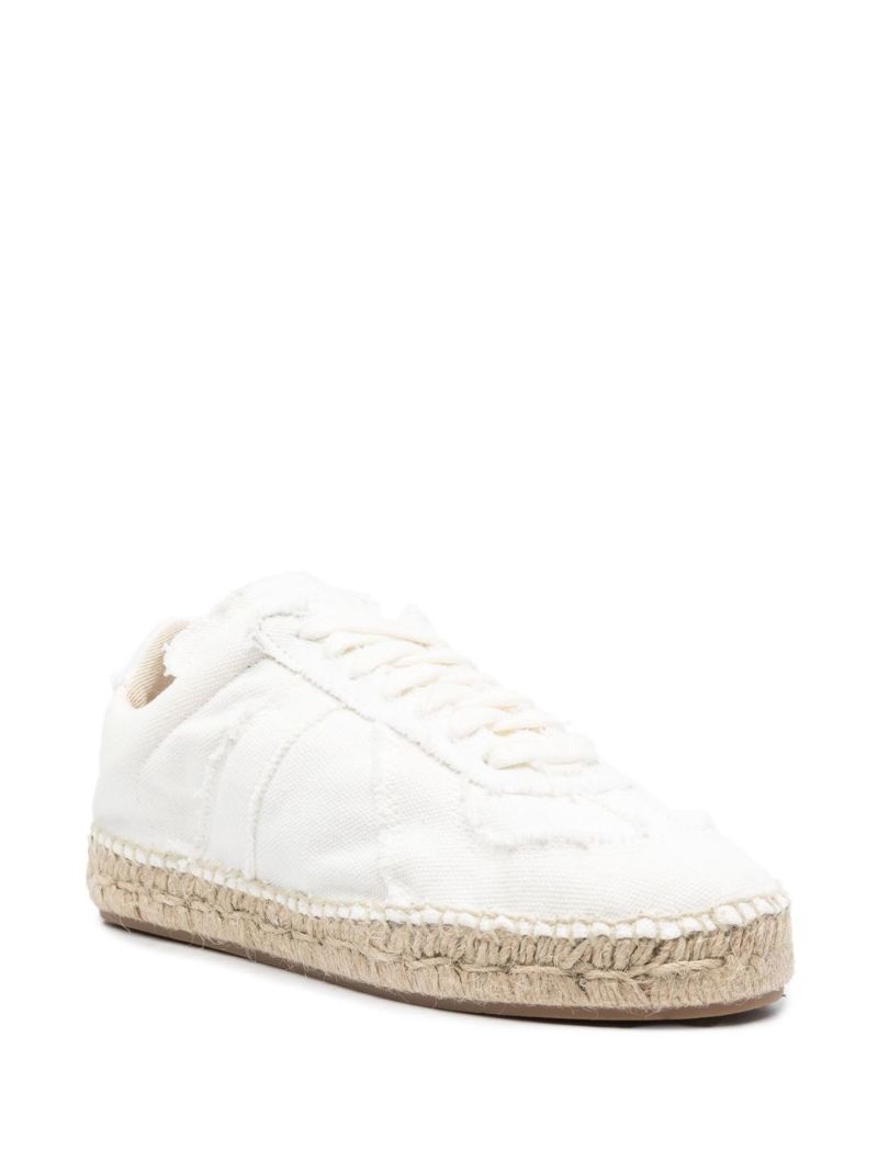 White Replica Espadrille Sneakers