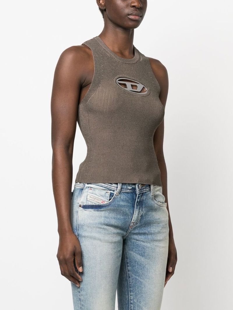 Brown M-onerva-top Tank Top