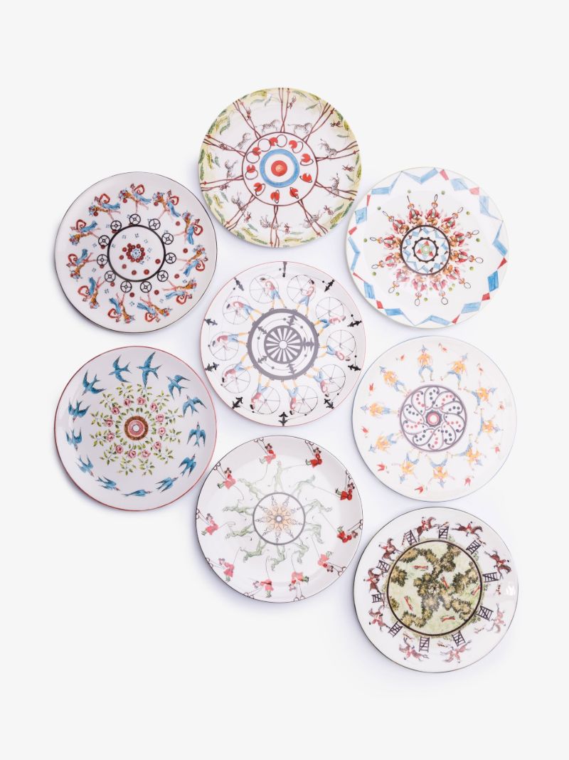Neutral Playplates Mix and Match Ceramic Dinner Plates