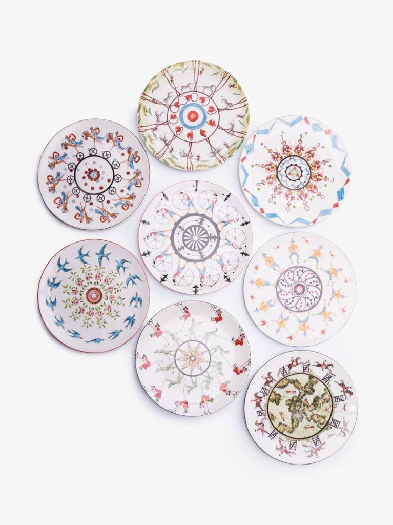 Neutral Playplates Mix and Match Ceramic Dinner Plates