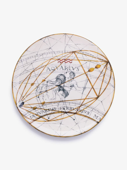 Neutral Aquarius Ceramic Dinner Plate