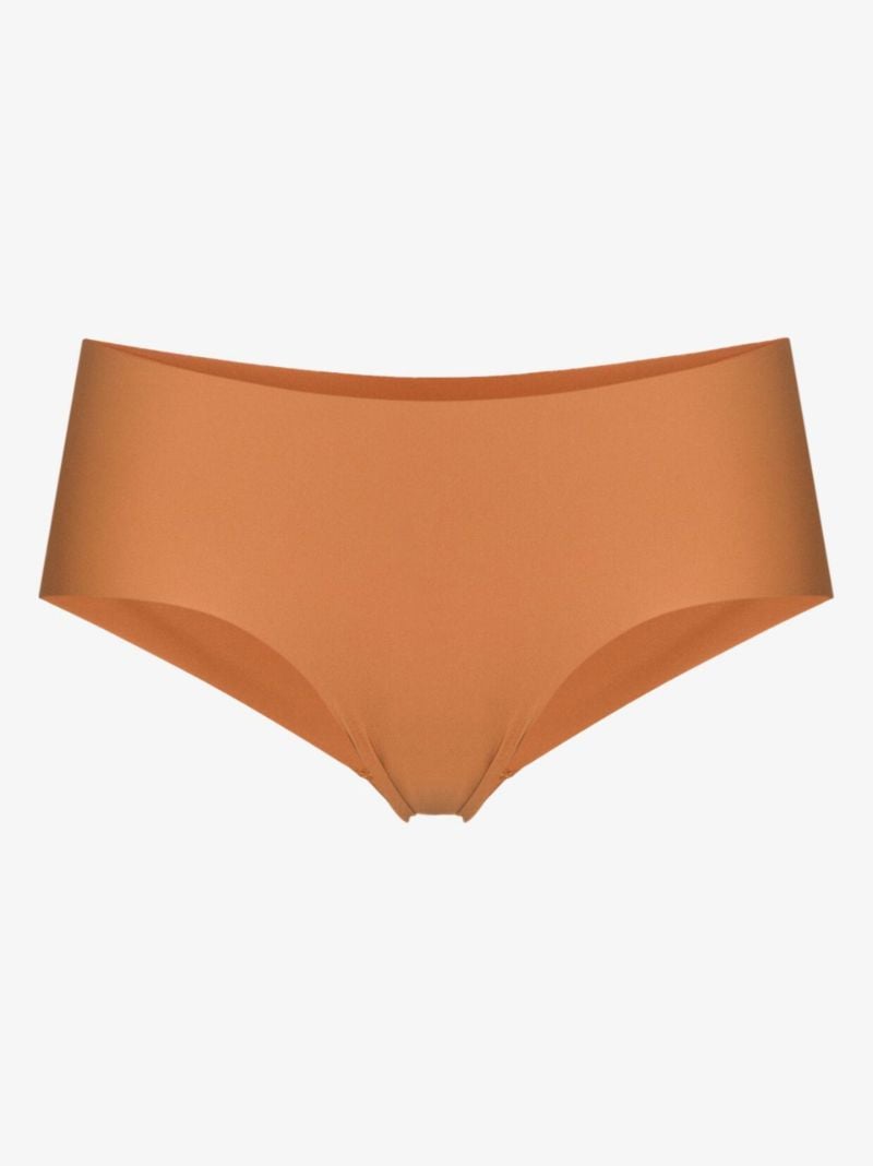 Brown Naked Boyshort Brief Set