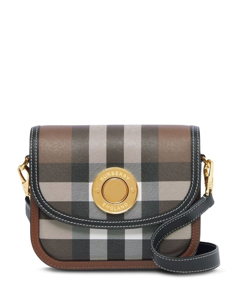 Brown Check Elizabeth Small Cross Body Bag