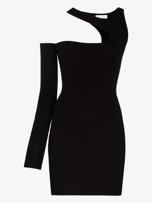 Black Cut-out Mini Dress
