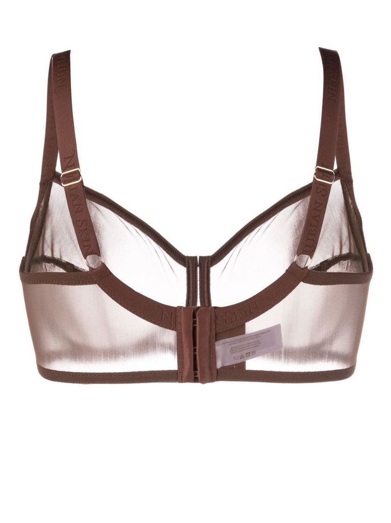 Brown Fuller Bust Tulle Bra