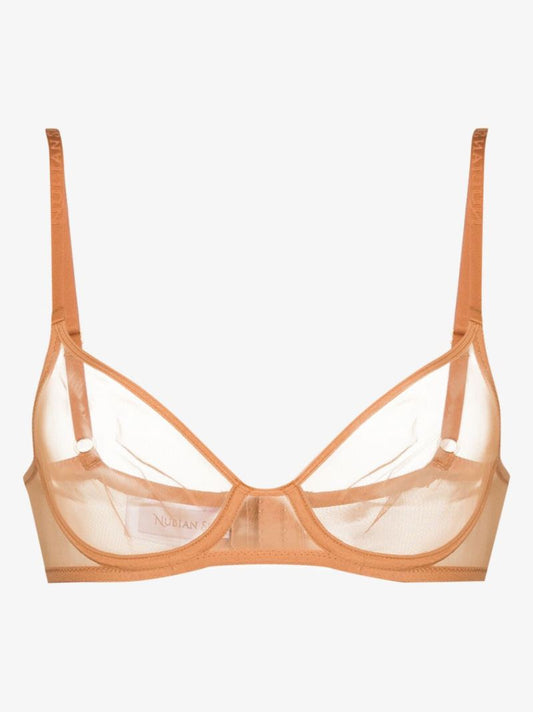 Neutral Tulle Underwire Bra