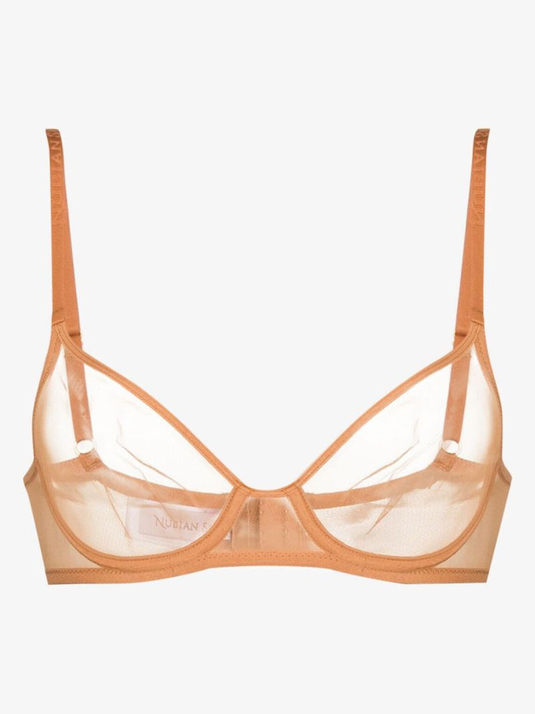 Neutral Tulle Underwire Bra
