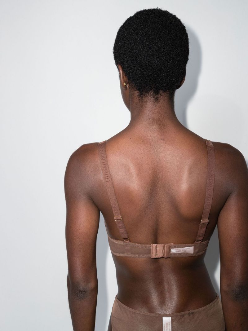 Brown Tulle Underwired Bra Set