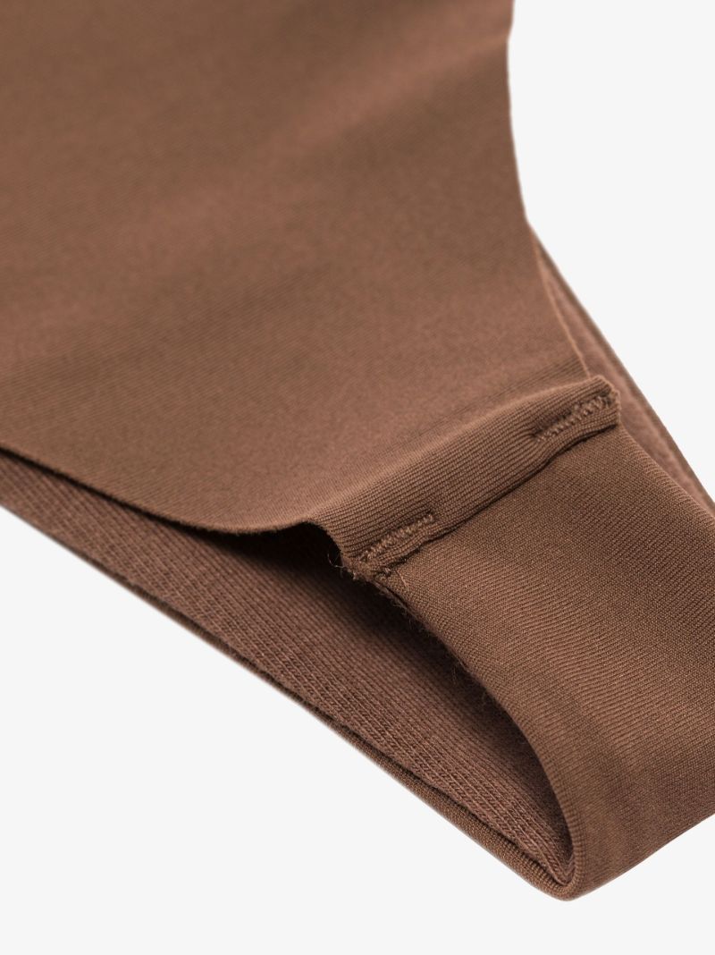 Brown Naked Brazilian Thong Set