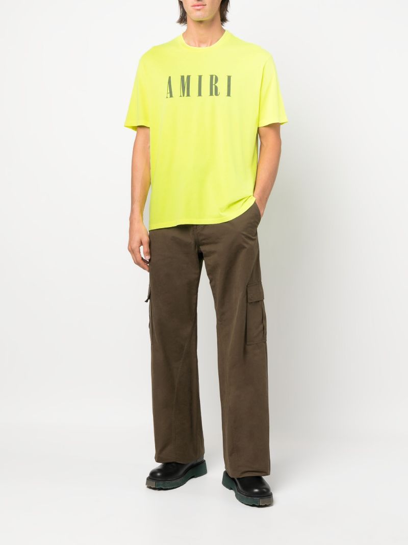 Yellow Core Logo Cotton T-shirt