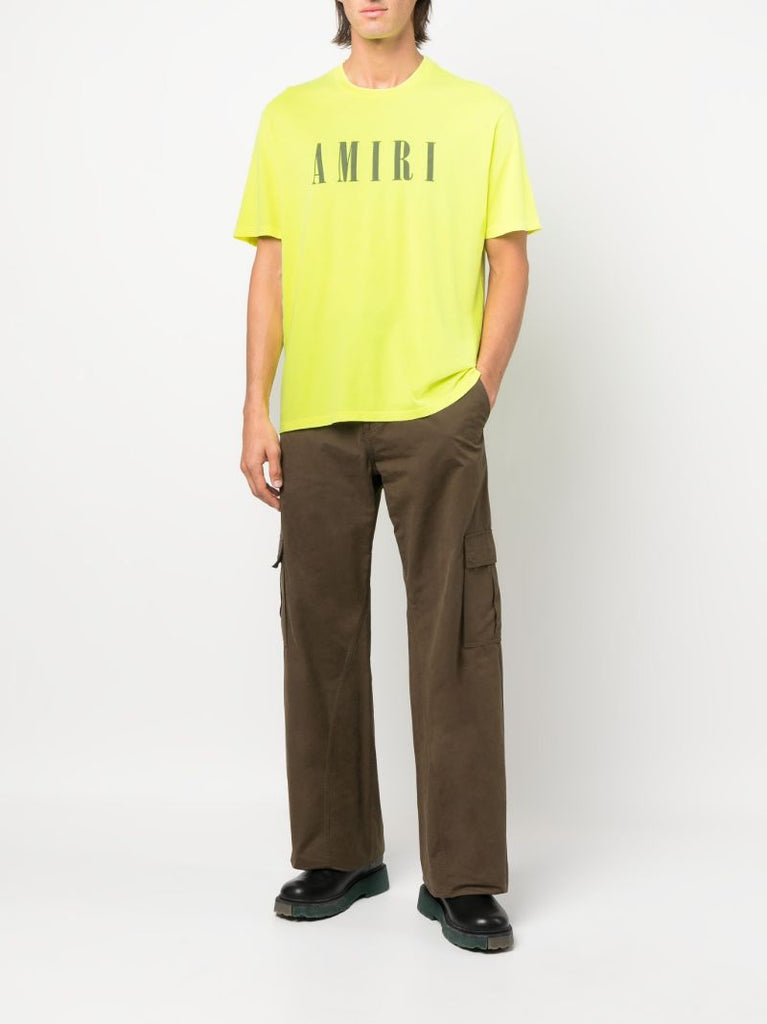 Yellow Core Logo Cotton T-shirt