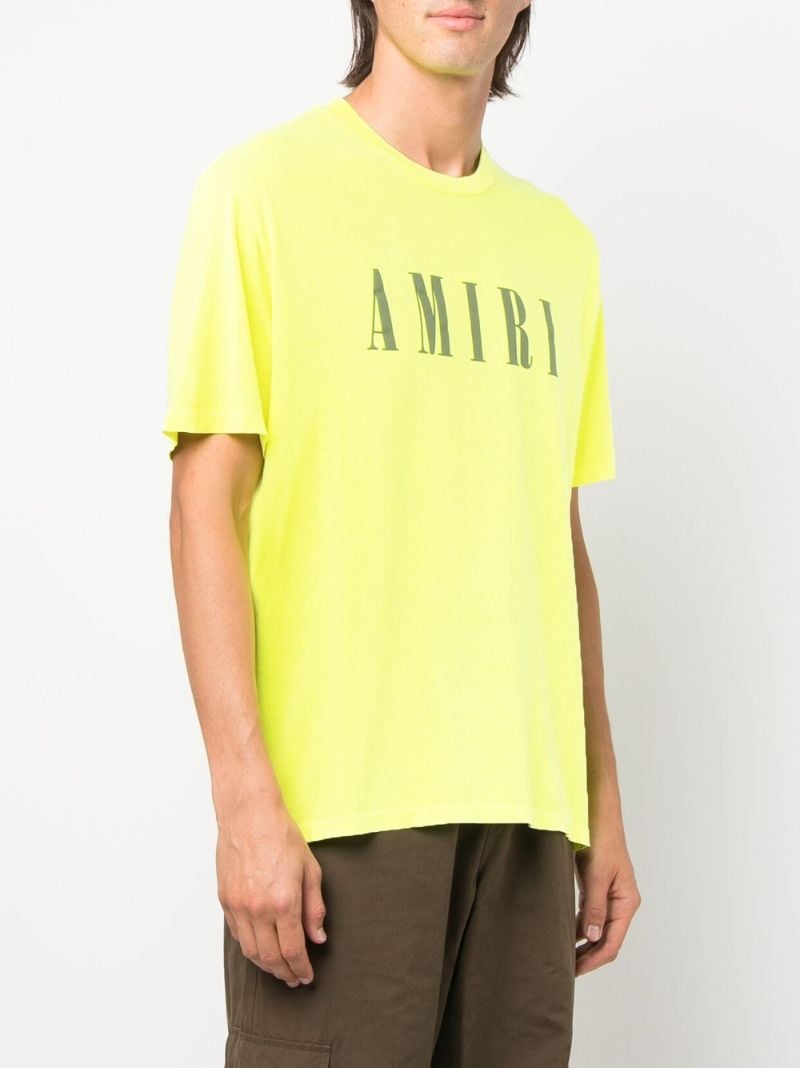 Yellow Core Logo Cotton T-shirt