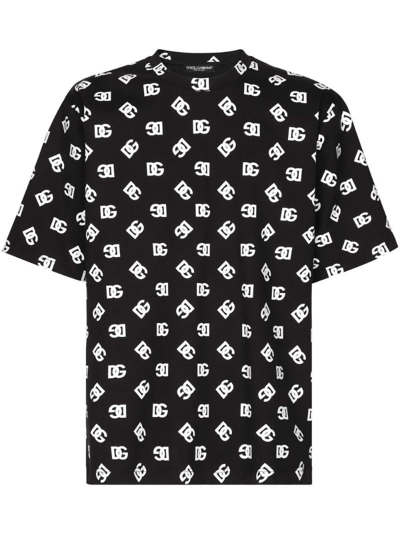 Black Dg Logo Print T-shirt