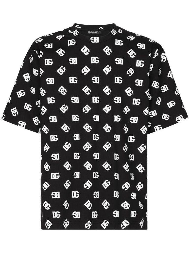 Black Dg Logo Print T-shirt