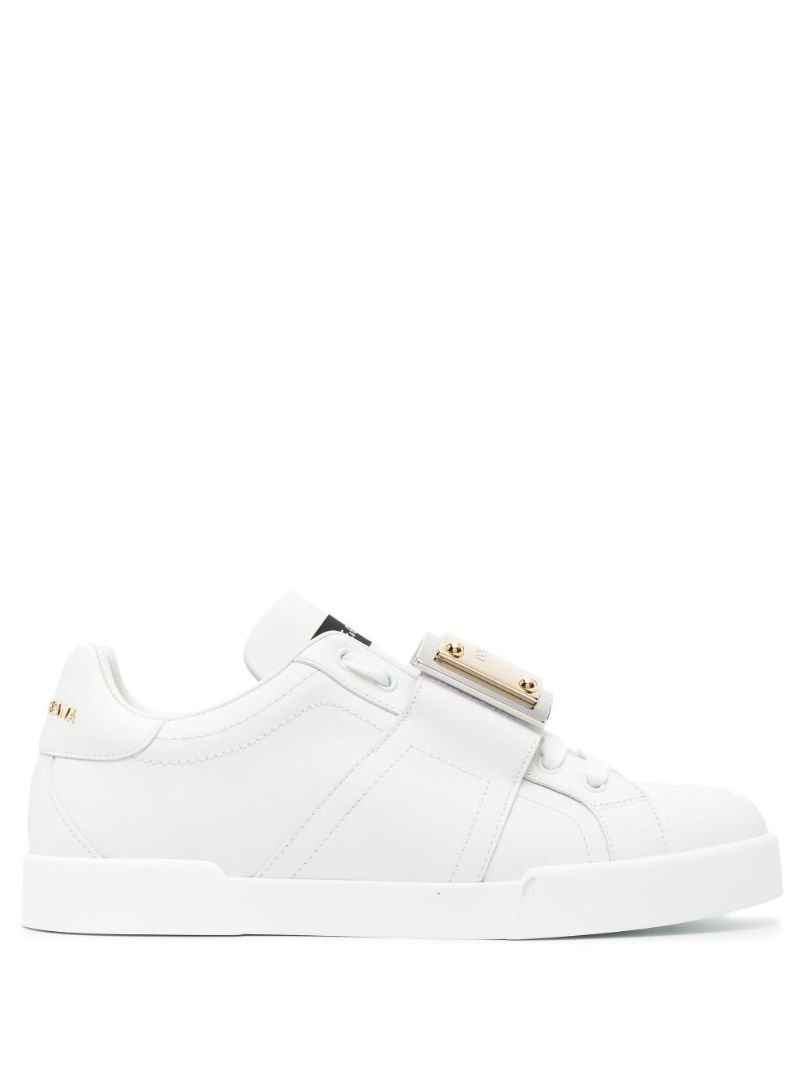 White Portofino Low-top Leather Sneakers
