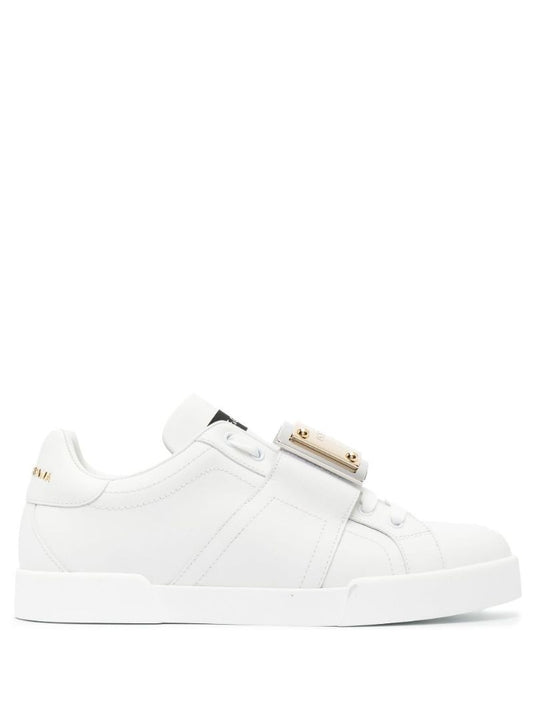 White Portofino Low-top Leather Sneakers