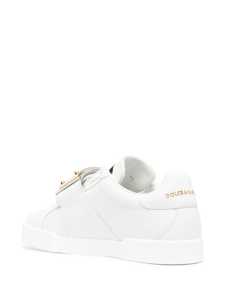 White Portofino Low-top Leather Sneakers