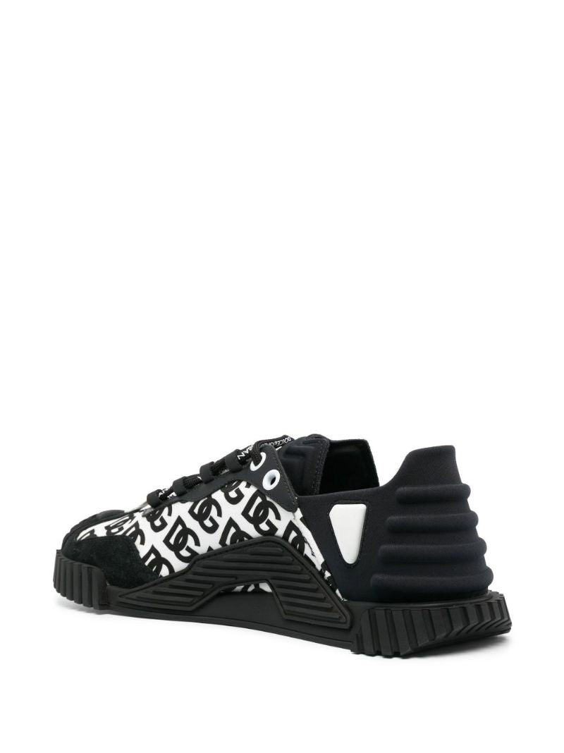 Black Ns1 Low-top Monogram Sneakers