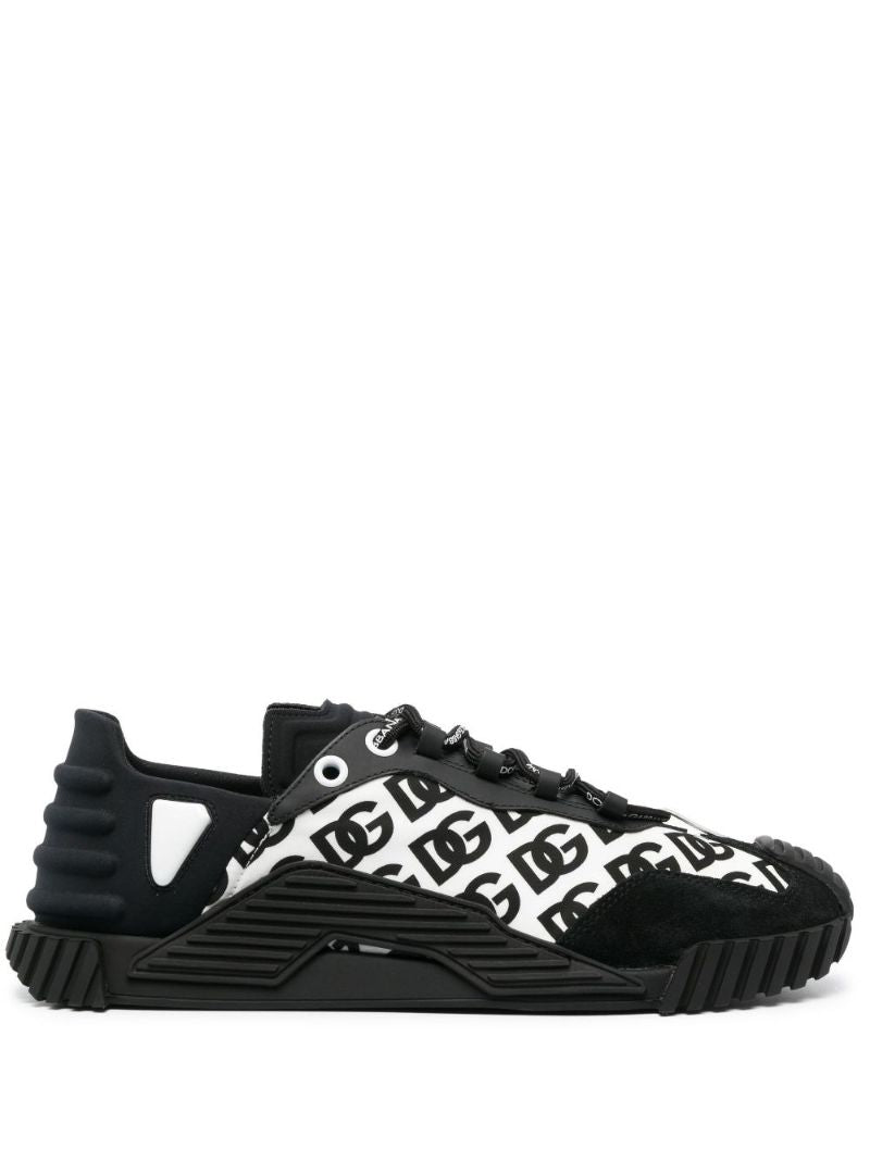 Black Ns1 Low-top Monogram Sneakers