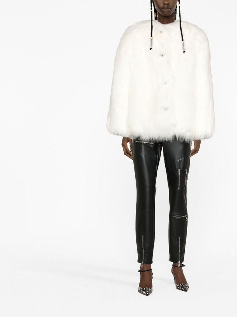 White Faux Fur Jacket