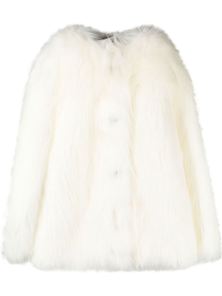 White Faux Fur Jacket