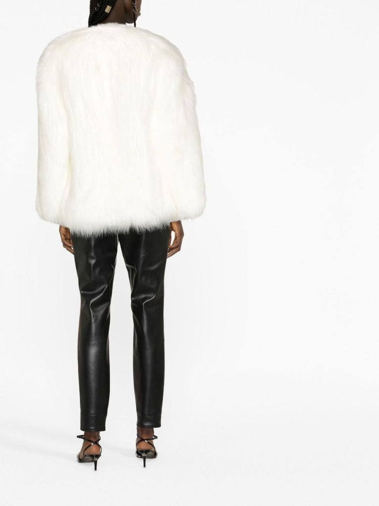 White Faux Fur Jacket