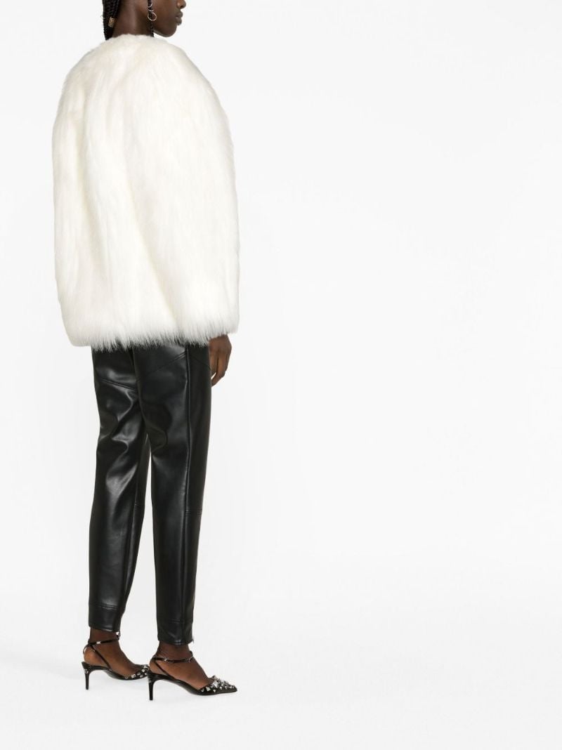White Faux Fur Jacket