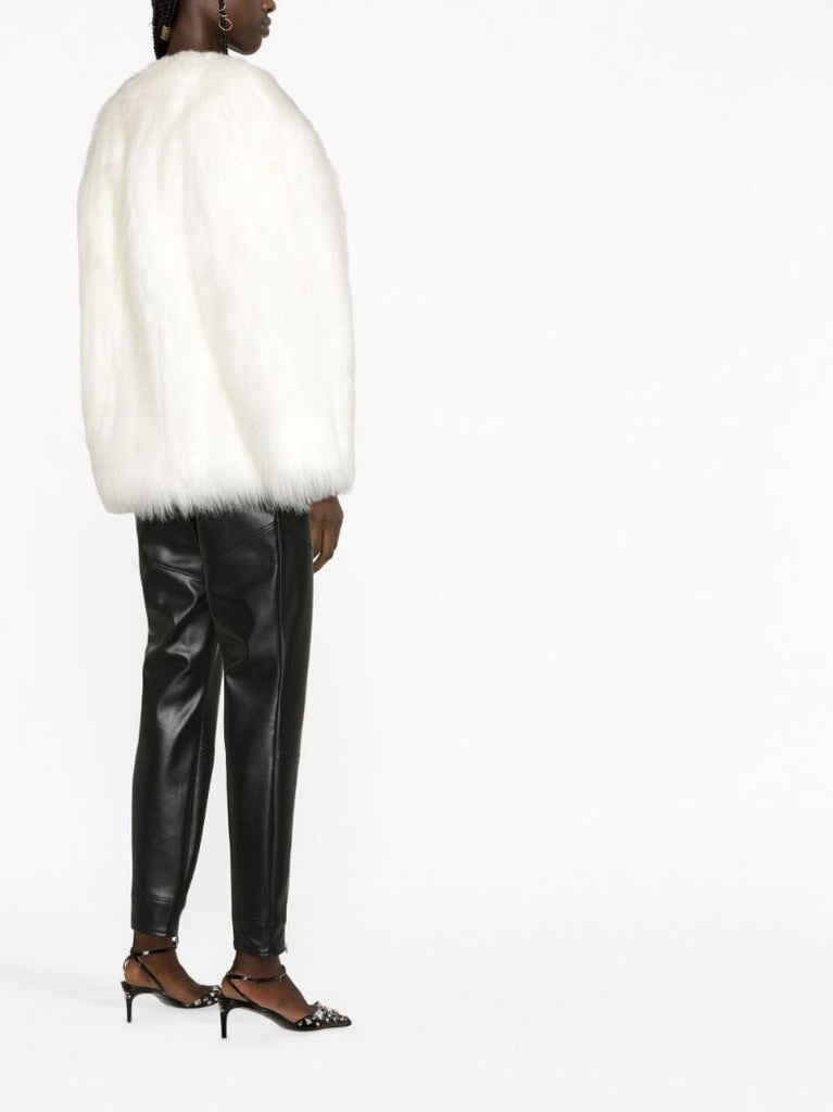 White Faux Fur Jacket