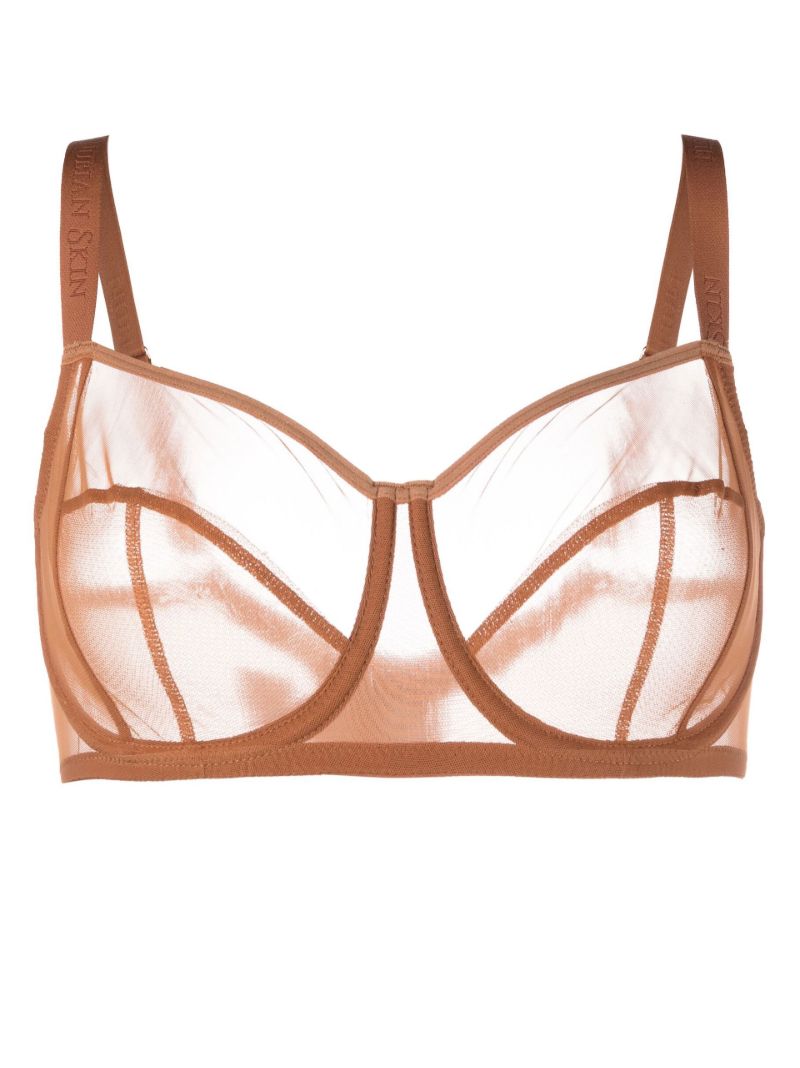 Brown Fuller Bust Tulle Bra