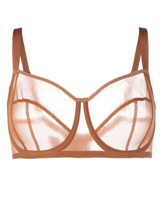 Brown Fuller Bust Tulle Bra