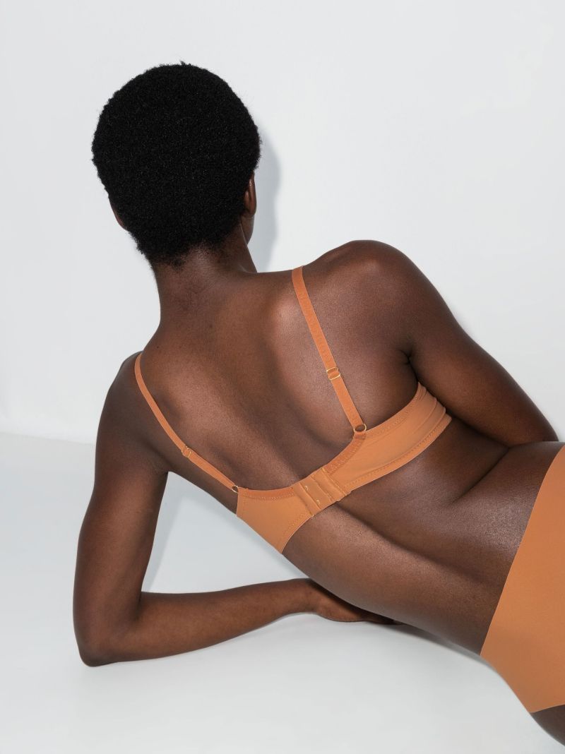 Orange Naked Seamless Underwired Bra