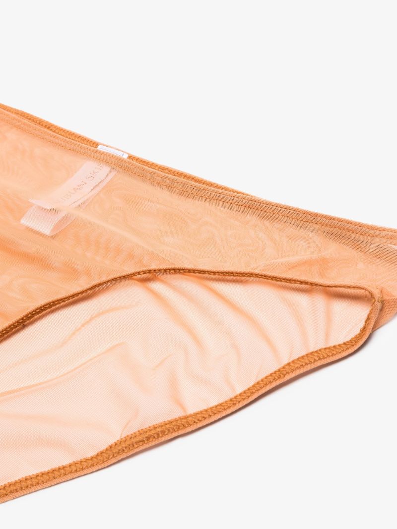 Neutral Tulle Brief Set