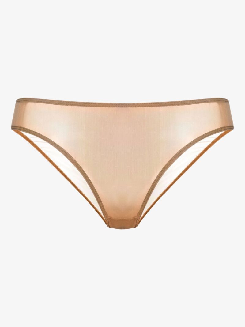 Neutral Tulle Brief Set